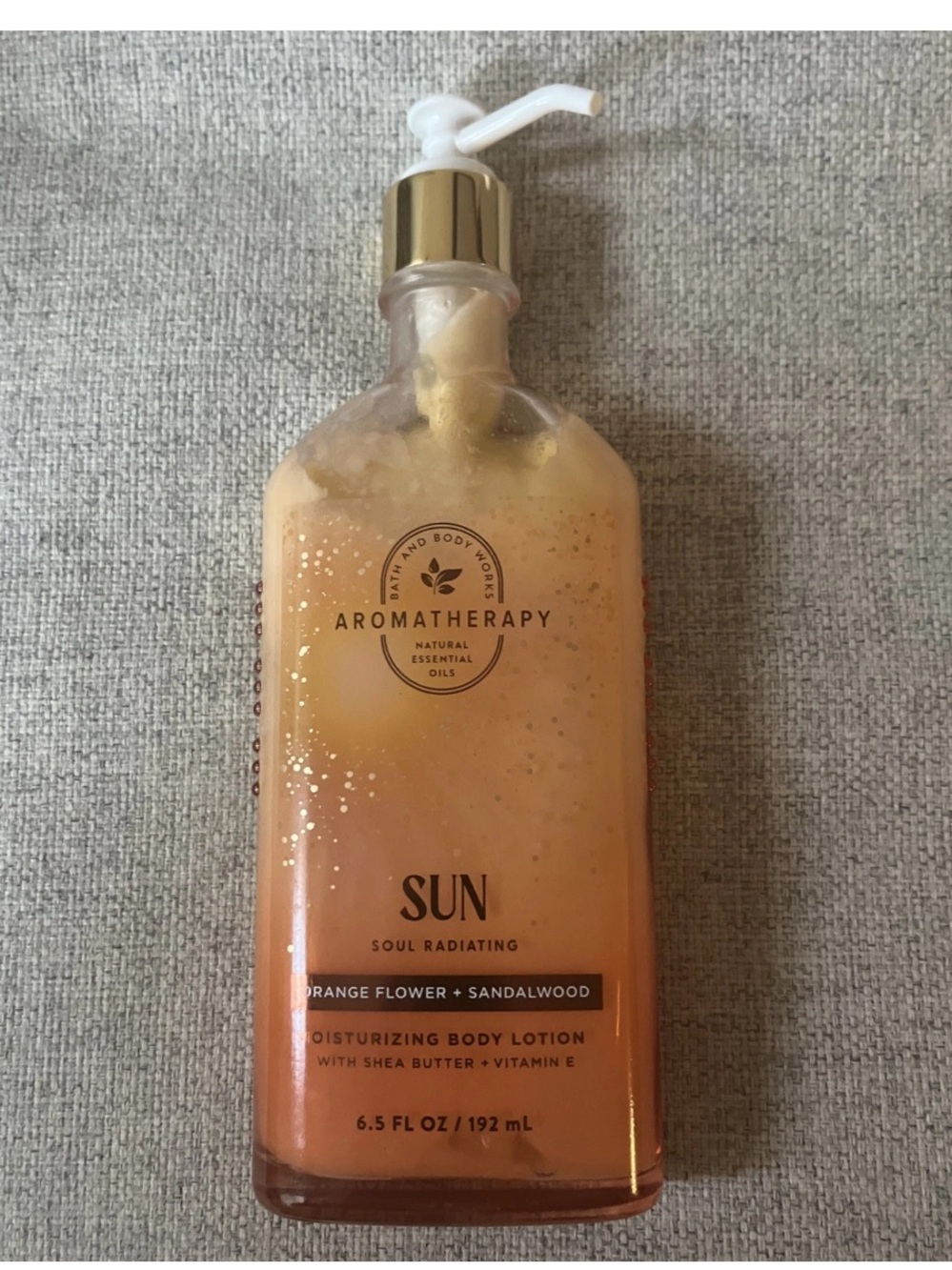 NEW Bath and Body Aromatherapy Sun Orange Flower Sandalwood 6.5oz Body Lotion